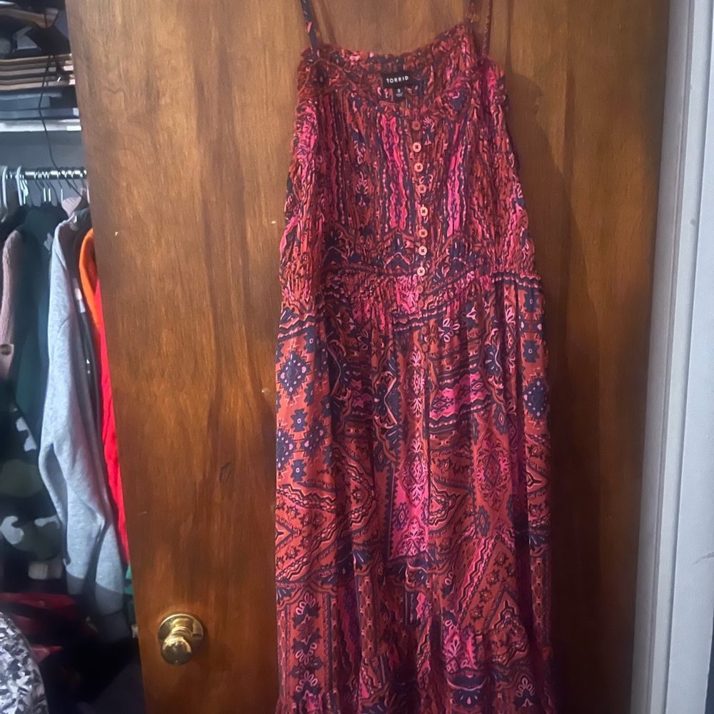 Trendy Bohemian Pink Tank Top
